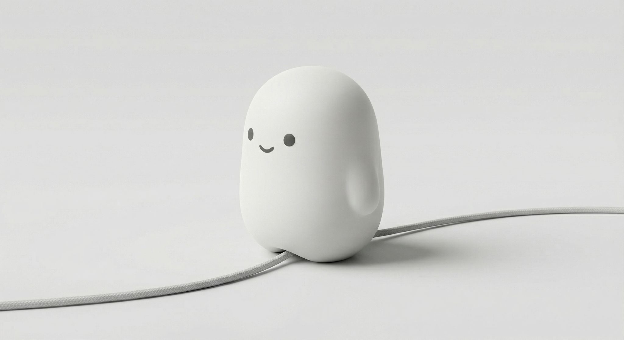 Wink holding a charging cable